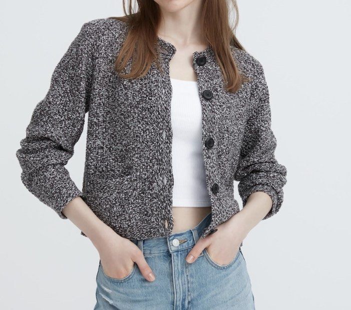 Uniqlo Knitted Short Jacket Women s Fashion Coats Jackets and