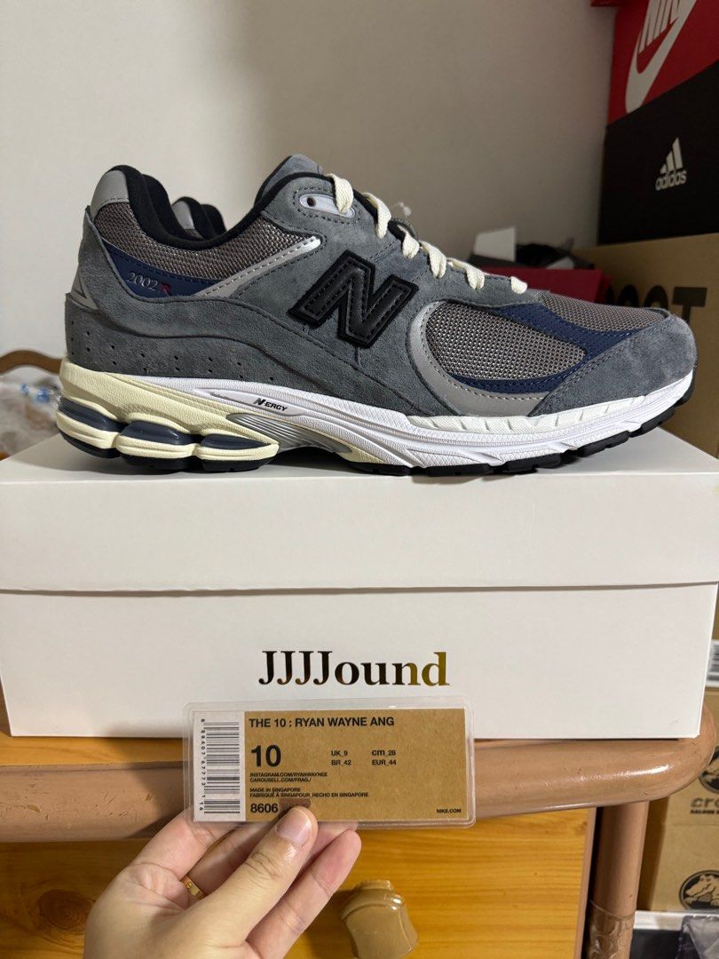 US 11] JJJJound x New Balance 2002R Storm Blue, Men's Fashion