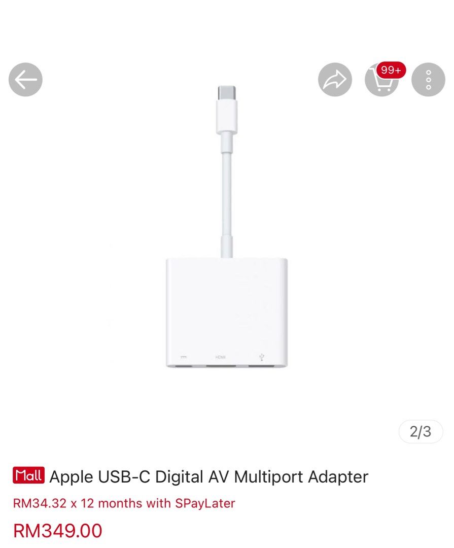 Apple Usb-c Digital AV Multiport Adapter - 映像用ケーブル