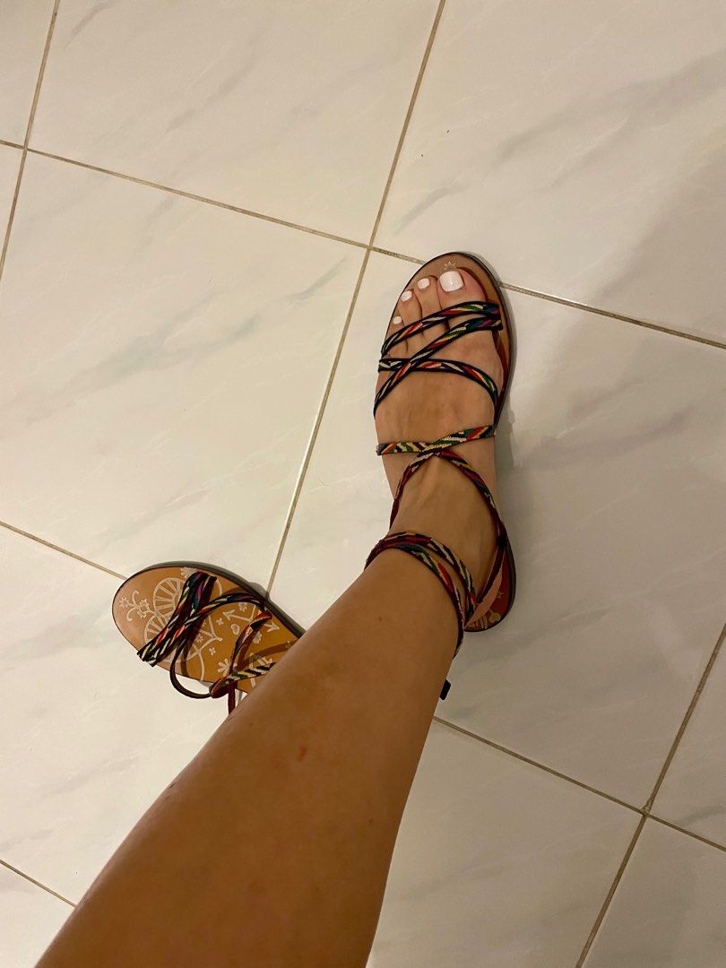 Valentino lace up sandals new arrivals