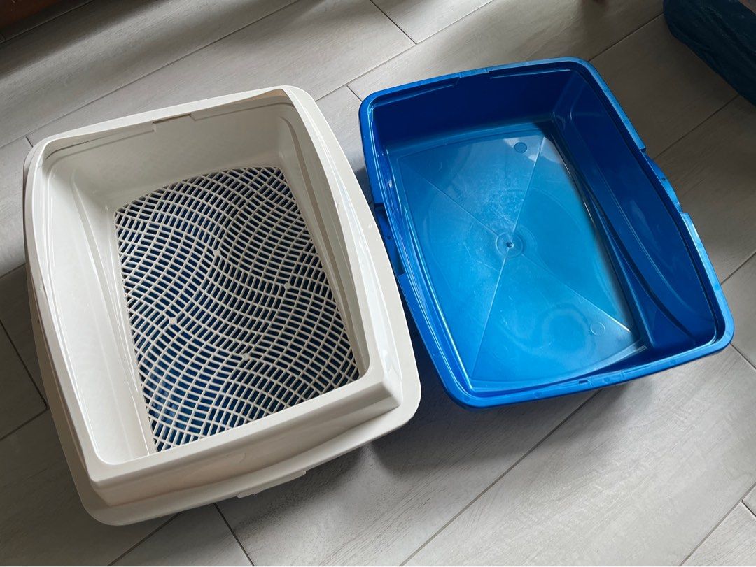Van ness sifting cat litter pan with store frame