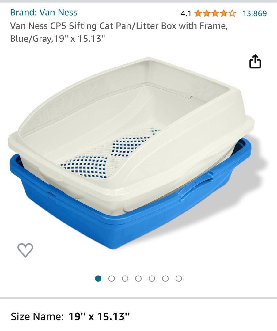 Van ness sifting cat litter pan deals with frame