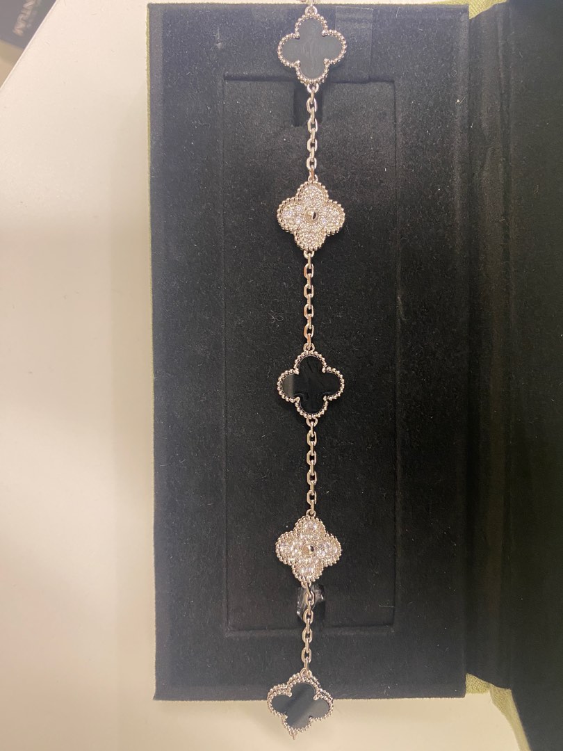 Van Cleef & Arpels 5 Motif Mother of Pearl Alhambra Bracelet