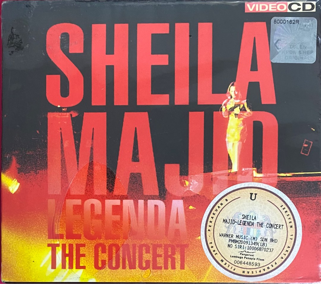 VCD Sheila Majid legenda the concert, Hobbies & Toys, Music & Media