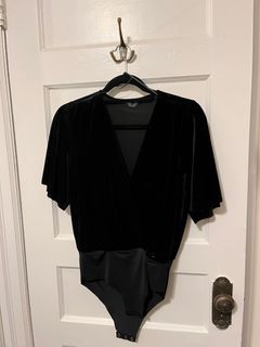 Black velvet shirt (size S)