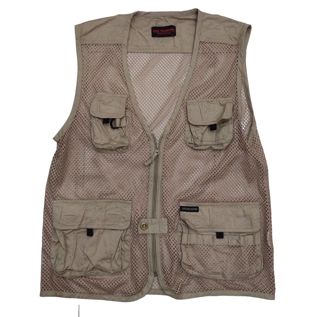 Vera Valentino Designer Tactical Outdoor Mesh Vest Fishing Camping Jacket