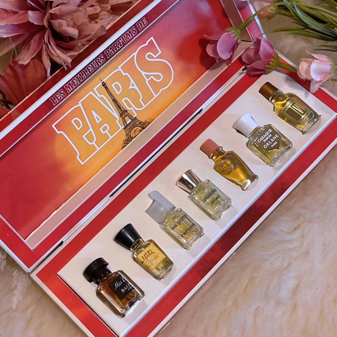 Vintage and Rare LES MEILLEURS PARFUMS DE PARIS Miniature Set Made in  France 7-Piece, Beauty & Personal Care, Fragrance & Deodorants on Carousell