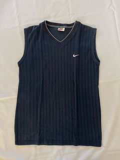 Vintage Navy Blue Nike Cotton Vest