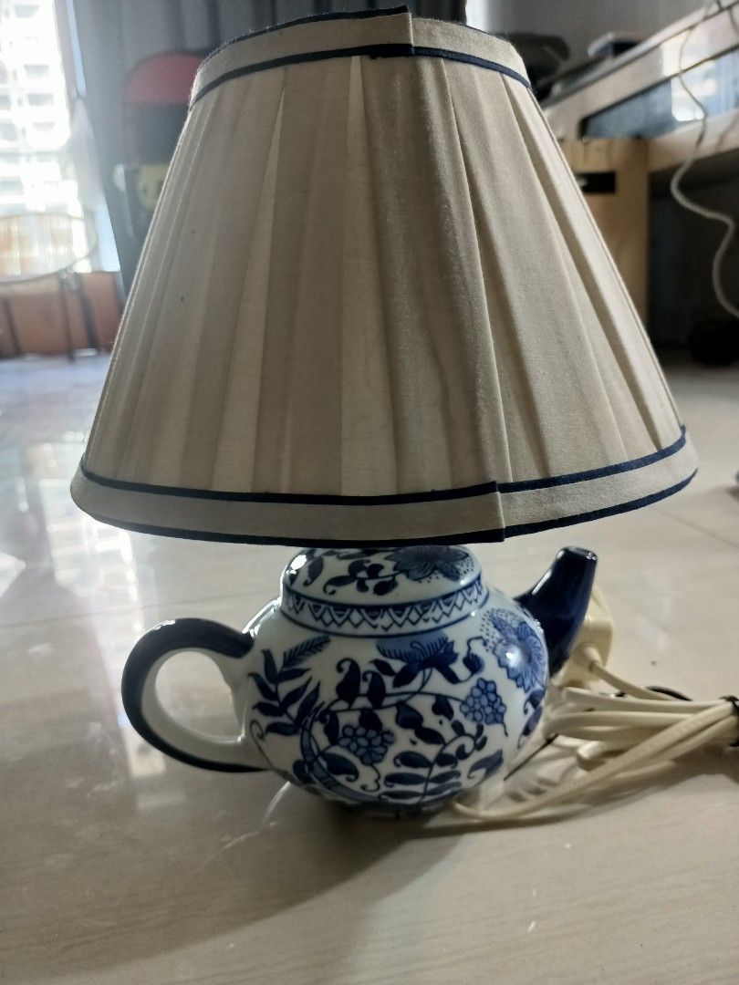 Vintage tea pot lamp, Furniture & Home Living, Lighting & Fans