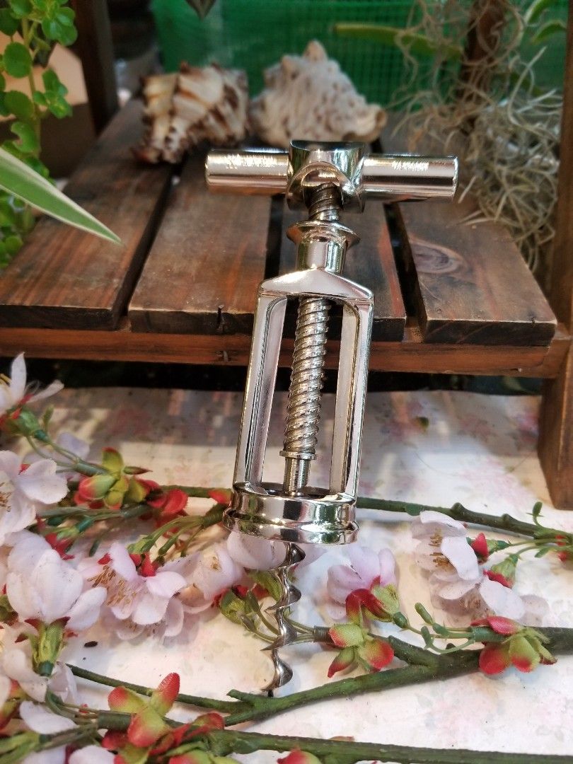 Vintage Zwilling Corkscrew chrome plated, Furniture & Home Living