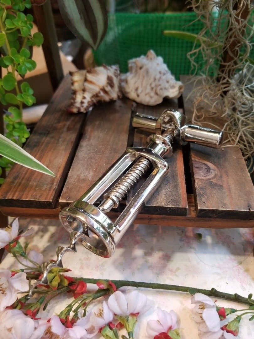 Vintage Zwilling Corkscrew chrome plated, Furniture & Home Living