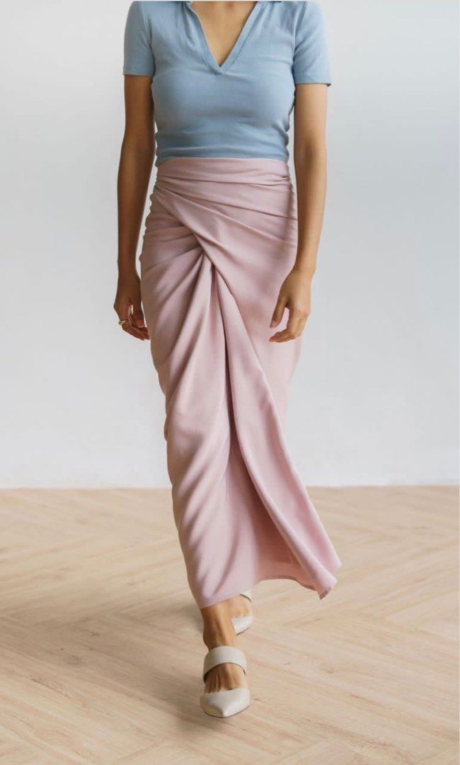 Silver online knot skirt