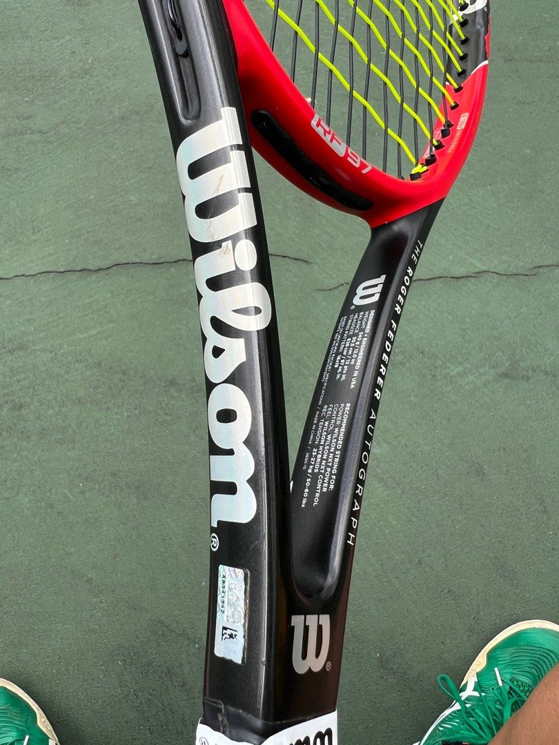 Tennis Racket Professional wilson tennis racket pro staff 97, Sports Equipment, Sports & Games ...