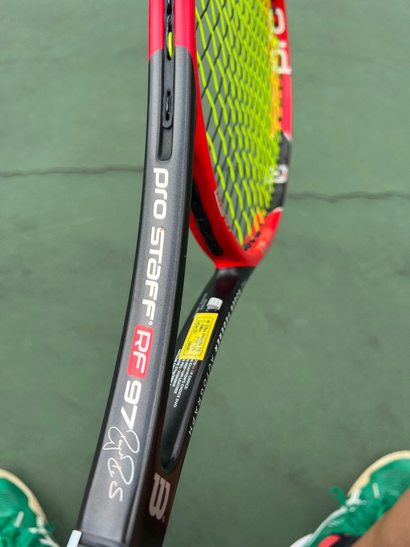 Tennis Racket Professional wilson tennis racket pro staff 97, Sports Equipment, Sports & Games ...