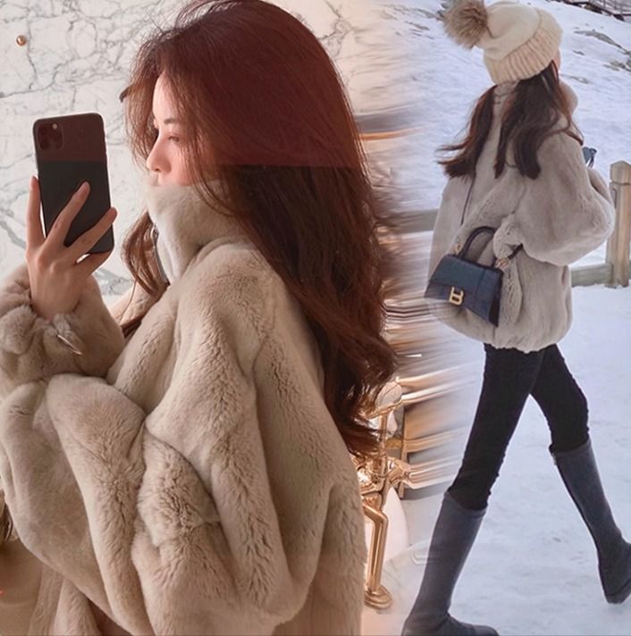 Furry top winter coats