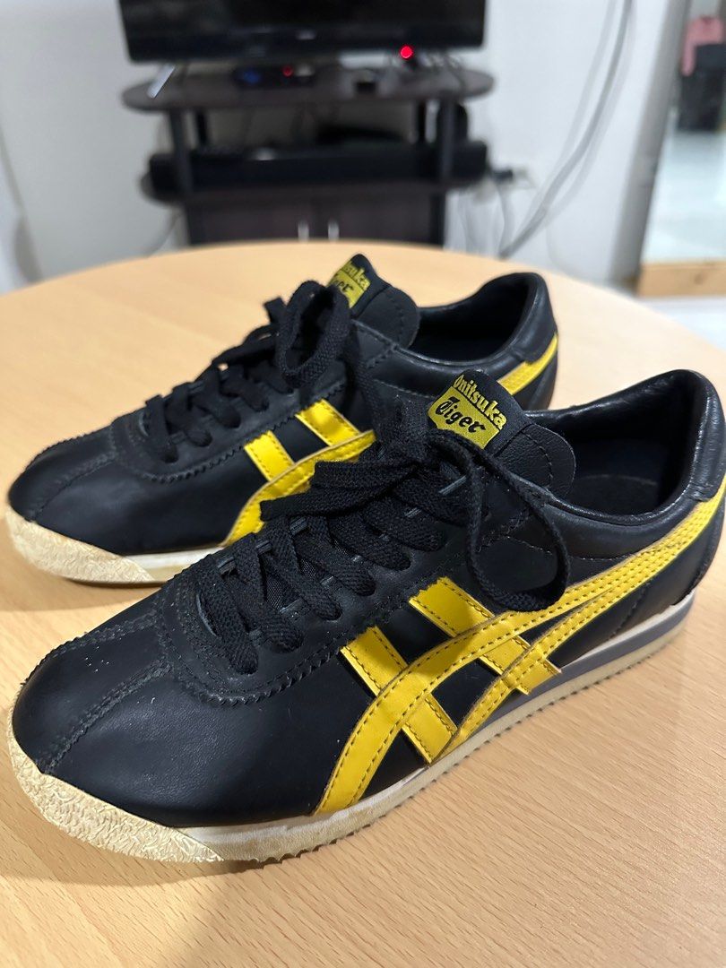 Women s Onitsuka Tiger Mexico 66 Black Yellow Shoes Women s