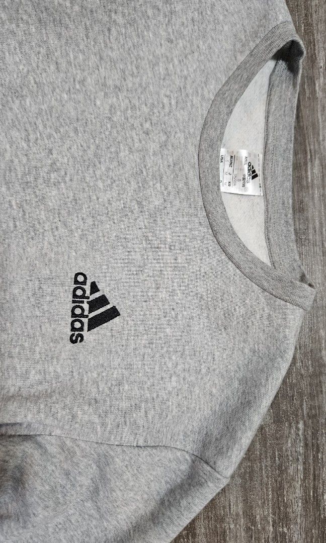 Mens grey cheap adidas sweatshirt