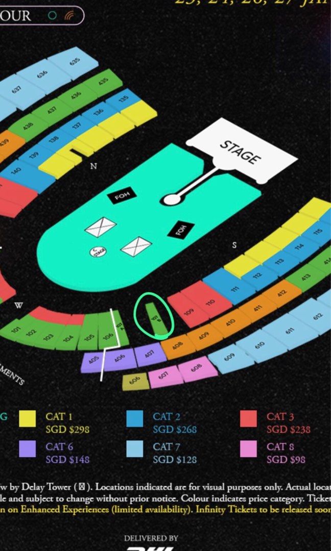 [wts/lfb] coldplay 26 january CAT4 concert ticket, Tickets & Vouchers ...