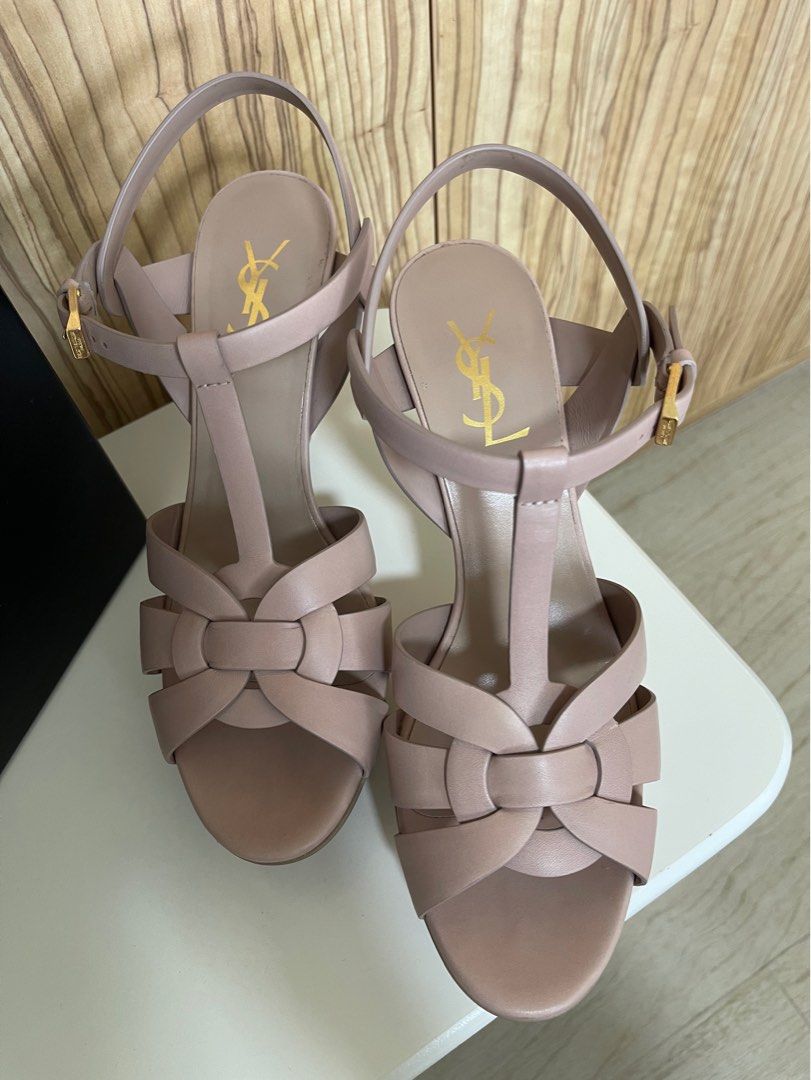 Tribute platform sandals on sale in smooth leather