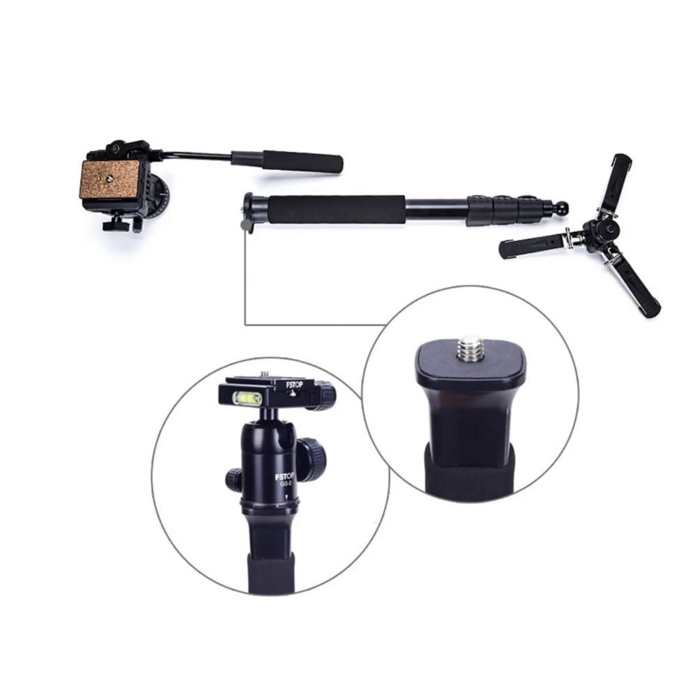 YUNTENG VCT288 Tripod Monopod Extendable Telescoping camera Detachable