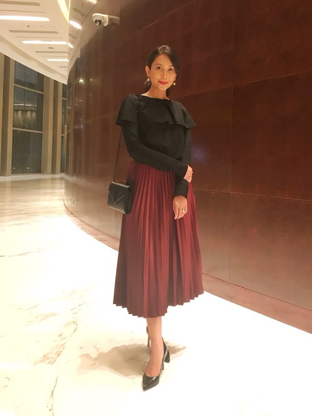 Maroon skirt zara hotsell