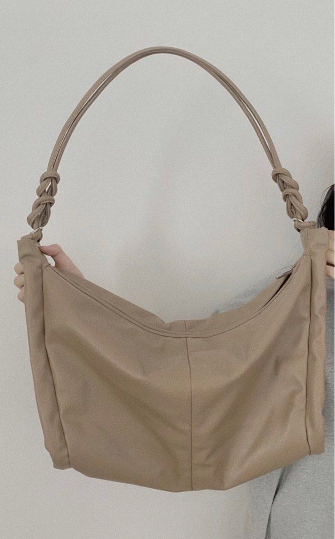 Zara tote bag with gathered side detail new arrivals