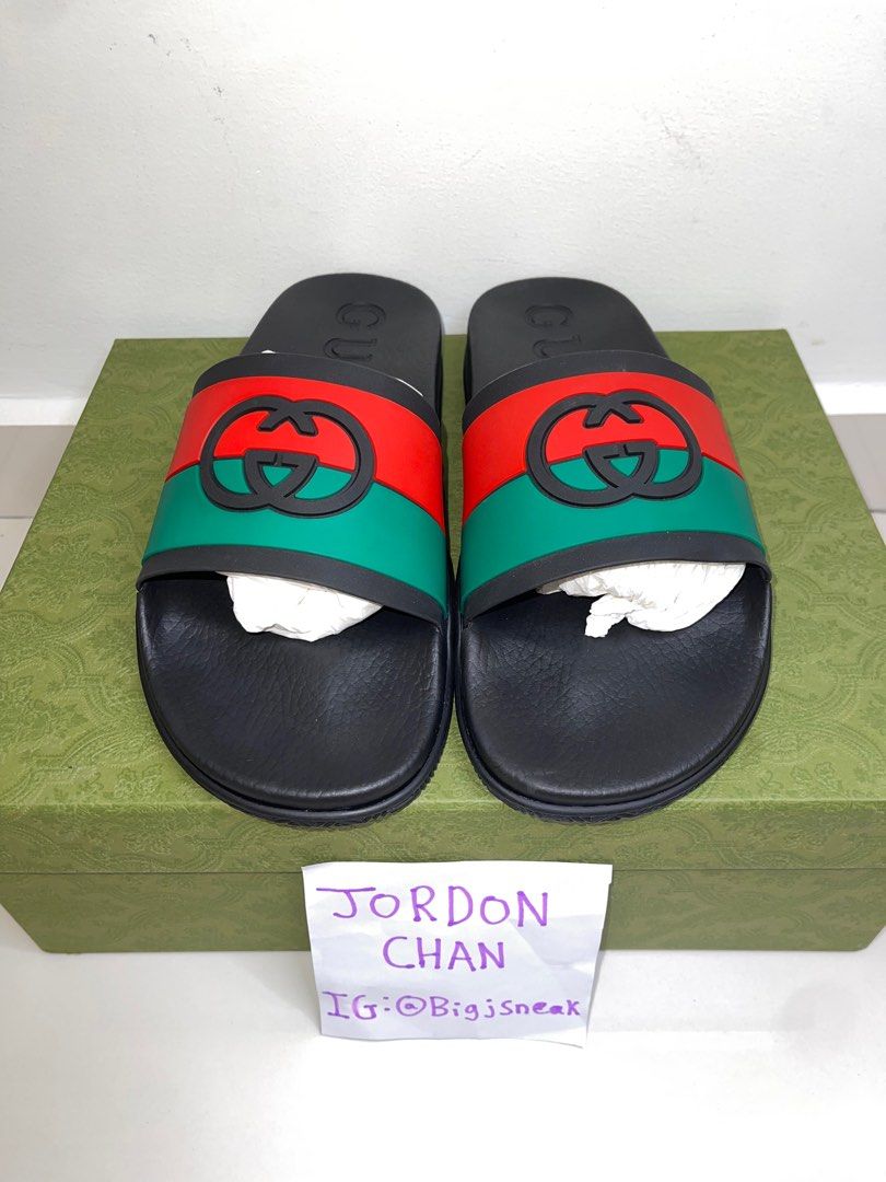100 Legit Gucci Slide Interlocking G Black
