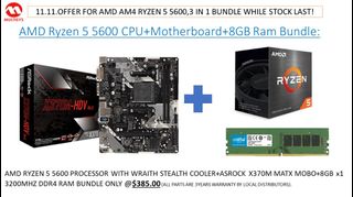 AMD Ryzen 5 5600 R5 5600 CPU + MSI MAG B550M MORTAR MAX WIFI