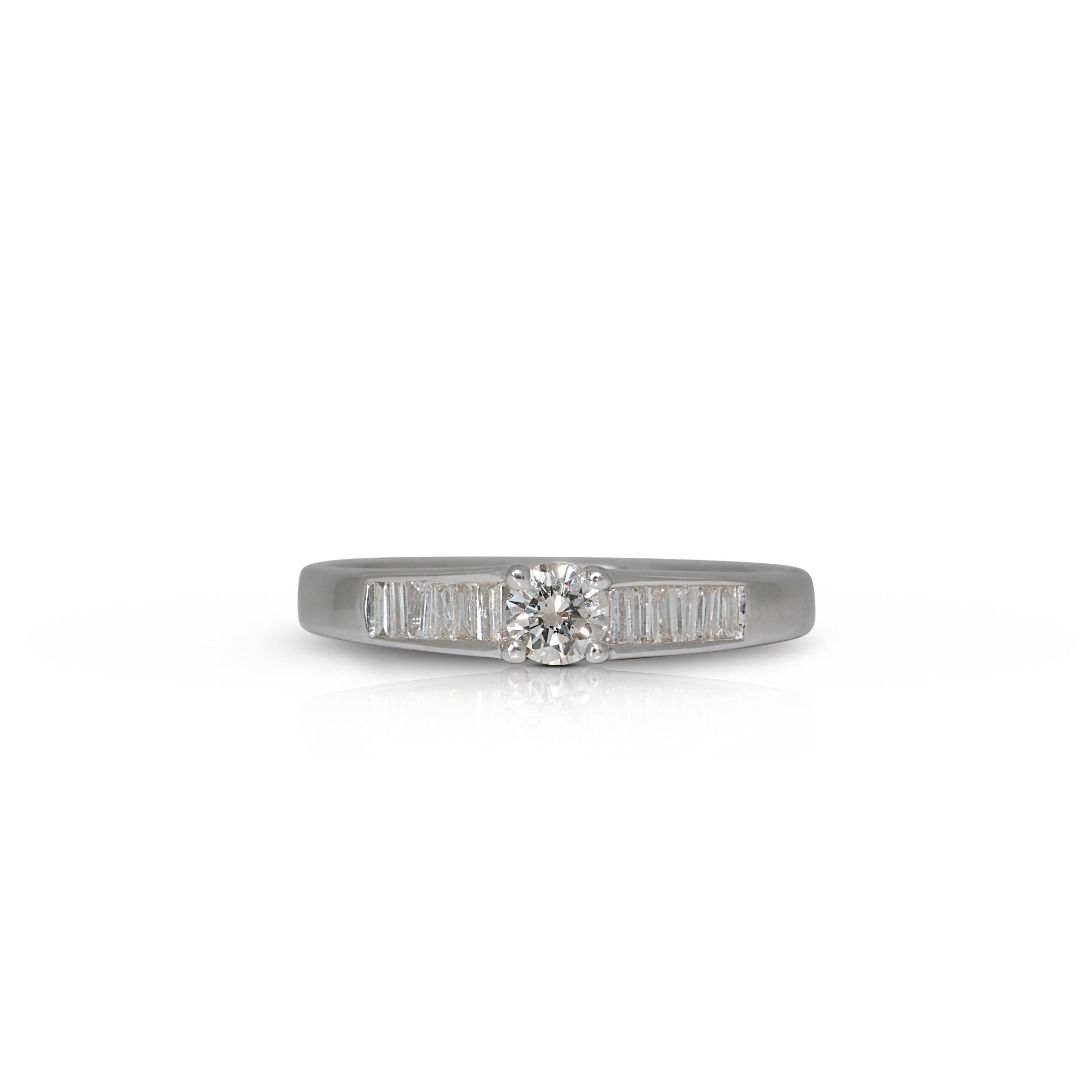 White gold rings 18k hotsell