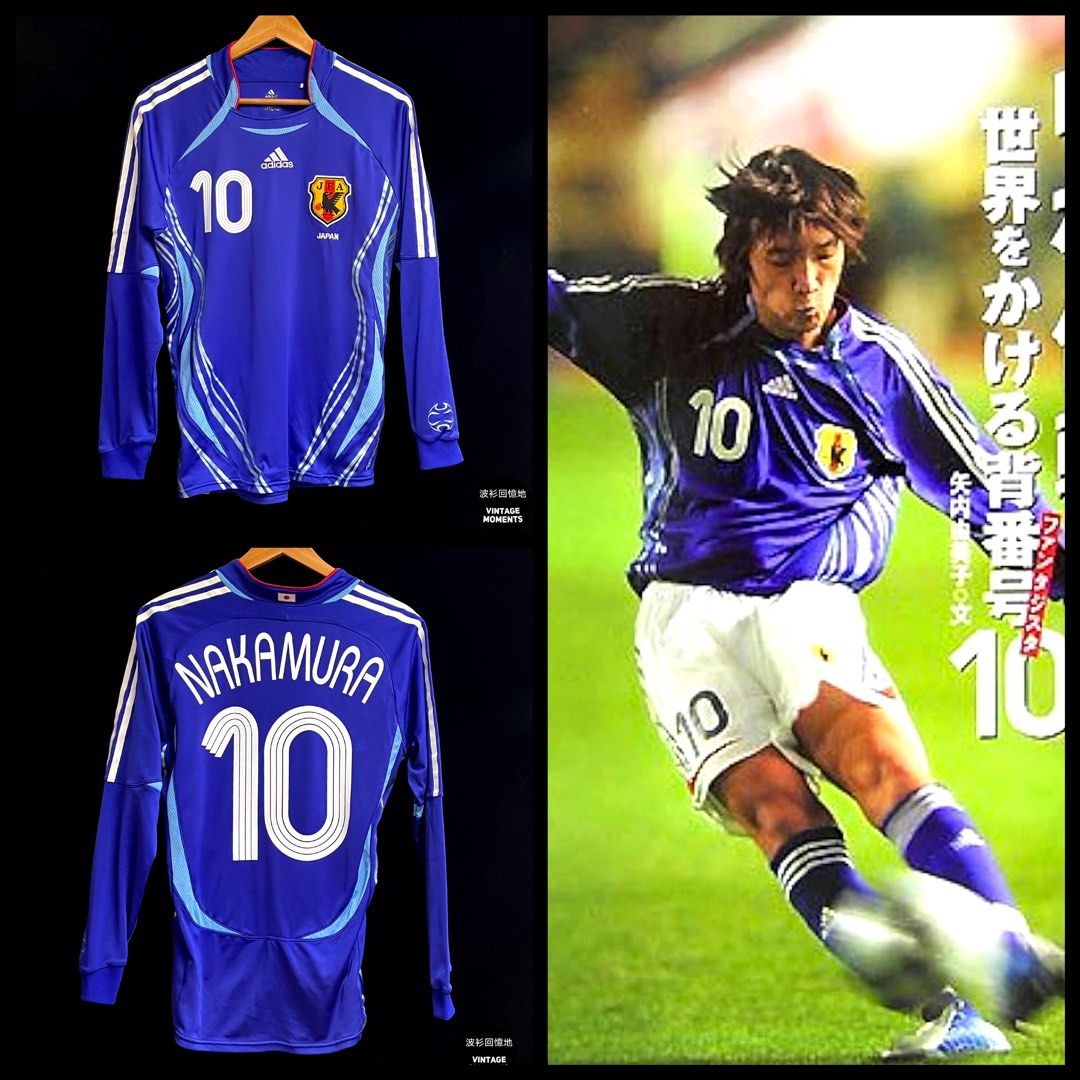 日本2006主場球員版長袖中村俊輔JAPAN HOME NAKAMURA, 男裝