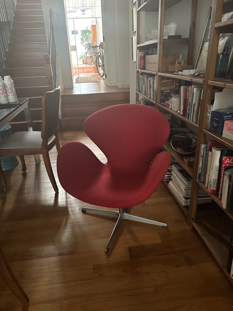 Red designer chair best sale