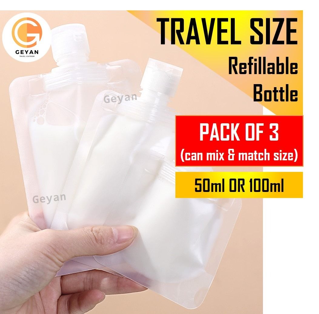 Disposable bottles for travel sales