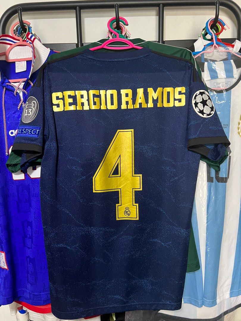 4 Sergio Ramos Real Madrid 2019-20 Away (Local stock) soccer