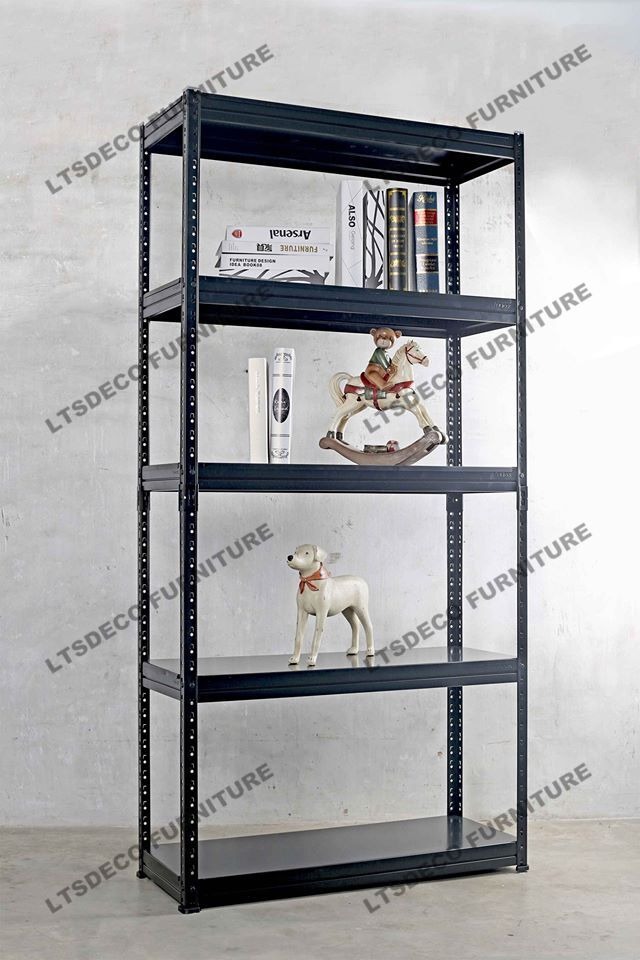 5 LAYERS STEEL RACKS ADJUSTABLE SHELVES HOME AND OFFICE FURNITURE ...