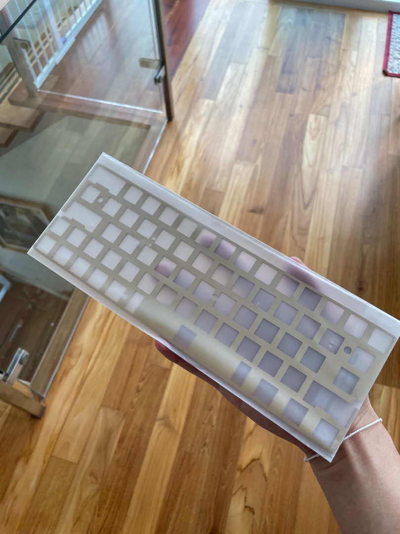 64key brass plate for 60 keyboards, Computers & Tech, Parts & Accessories, Computer Keyboard