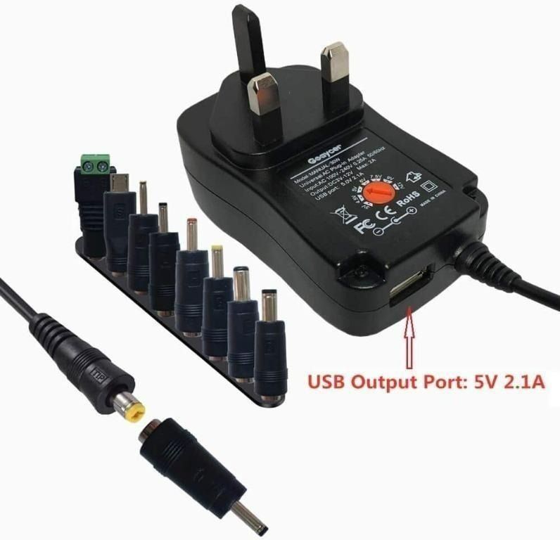 5V 1A USB Port Power Supply UL Plug with Long Micro USB Cable