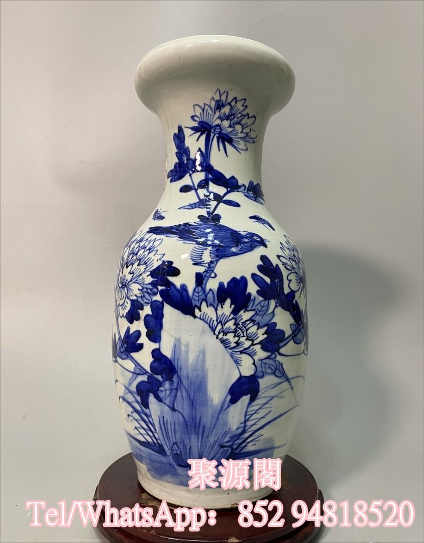 上門回收古董瓷器清代青花瓷民國陶瓷古玩花瓶50 60 70年代瓷器花樽雍正