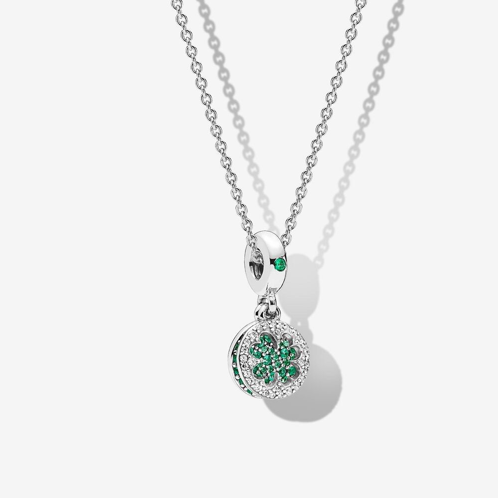 Pandora lucky four store leaf clover necklace