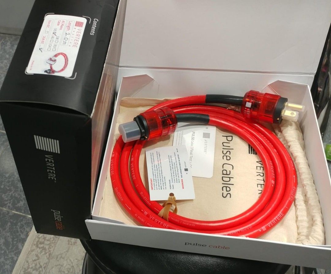 出售 VERTERE REDLINE POWER CABLE US 2M, 音響器材, 其他音響配件及設備 Carousell