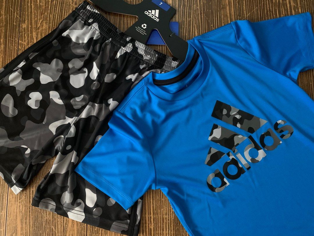 Adidas blue new arrivals camo shorts