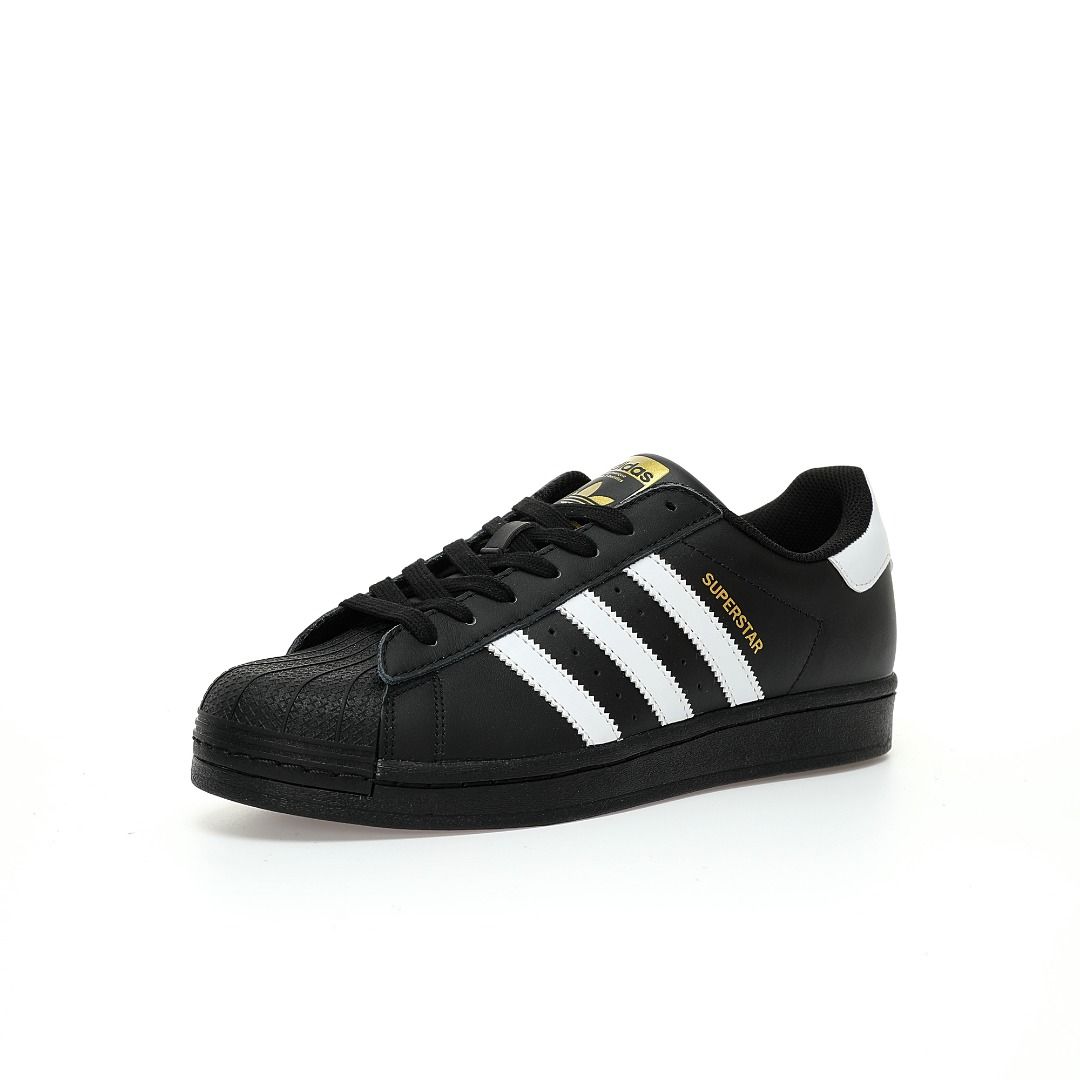 Adidas originals superstar discount black and gold