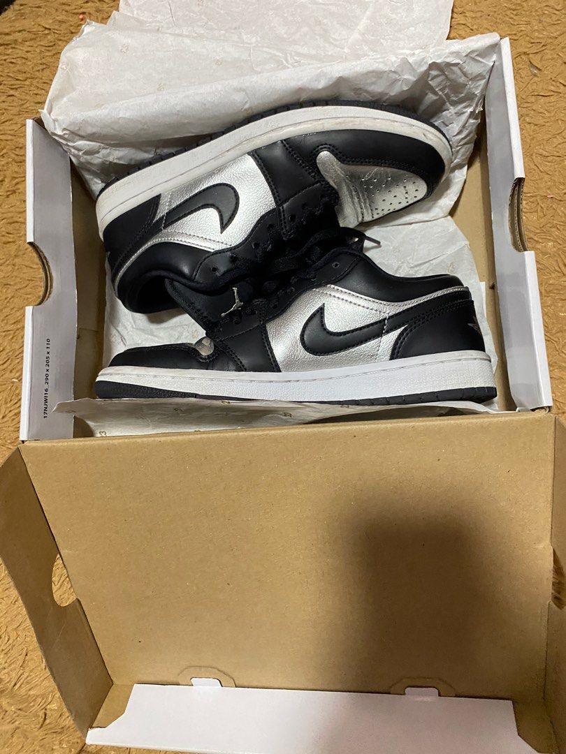 low top silver toe jordan 1
