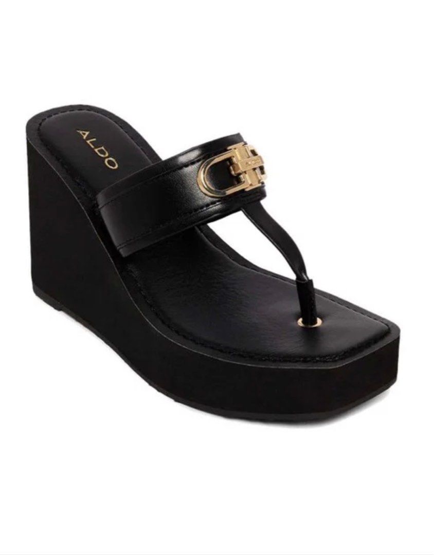 Aldo Black Wedges Women s Fashion Footwear Wedges on Carousell