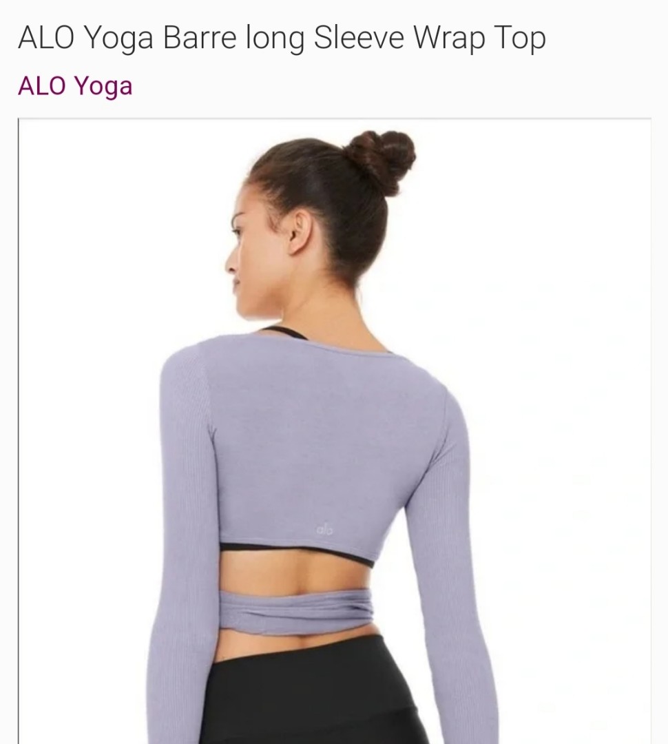 ALO Yoga Barre long Sleeve Wrap Top