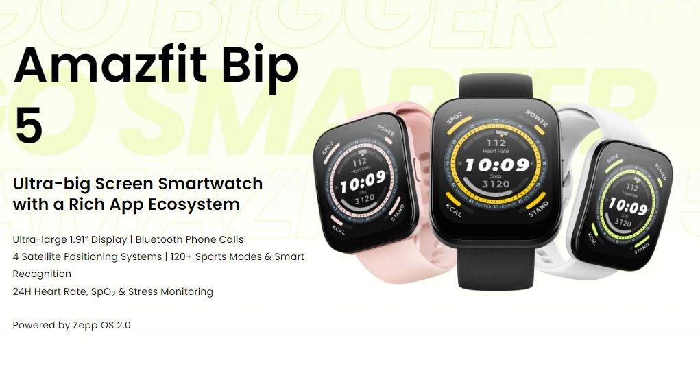 Amazfit bip store english