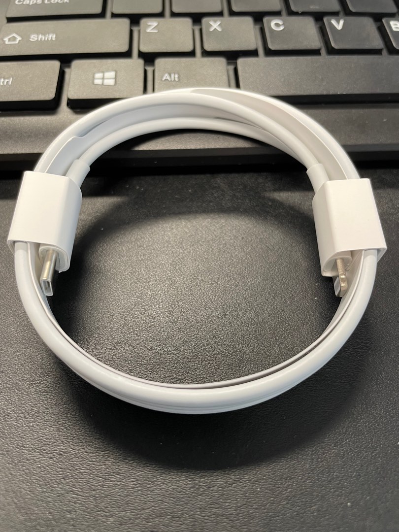 Apple Cables (Long), 電腦＆科技, 電腦周邊及配件, 電腦線、轉接線及轉換器 Carousell