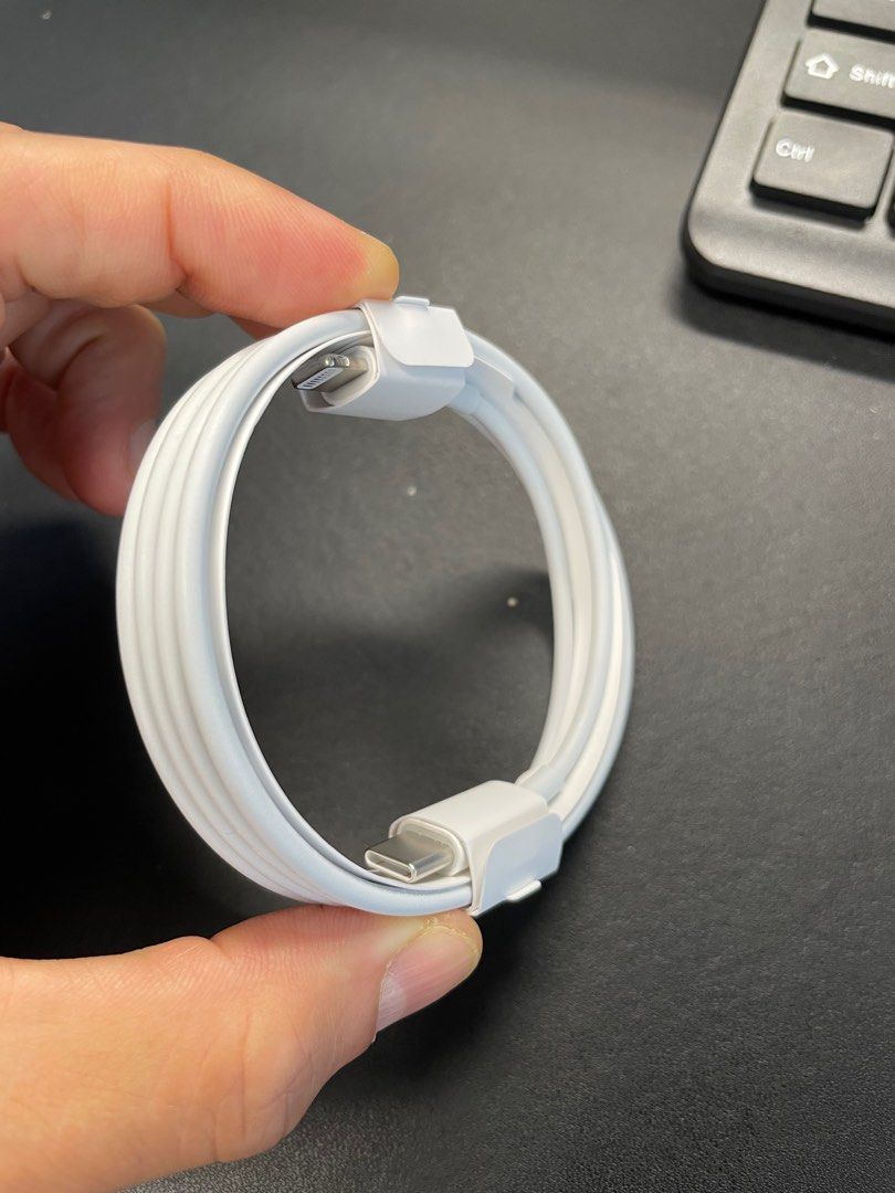 Apple Cables (Long), 電腦＆科技, 電腦周邊及配件, 電腦線、轉接線及轉換器 Carousell