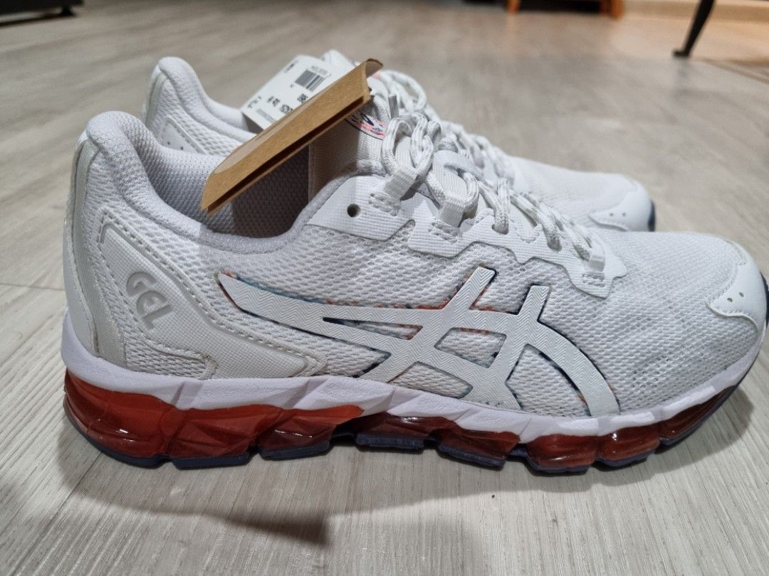 Woman Running Sport Shoes Asics Gel Quantum 360 6 White Red