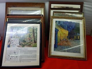Assorted 9.5"x12" to 10"x12" Wood and resin big frames from UK 395 each *P91