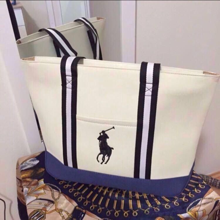Authentic Classic Design Polo Ralph Lauren Canvas Ladies Shoulder
